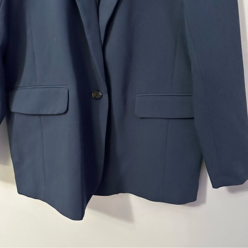 Abercrombie & Fitch Navy Blazer XL NWT Tailored Old Money Chic - Picture 6 of 14